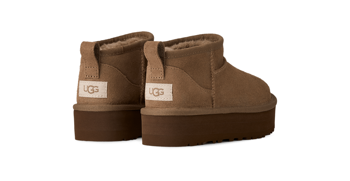 UGG® Classic Ultra Mini Platform 'Light Bronze' 1157791K-LBNZ