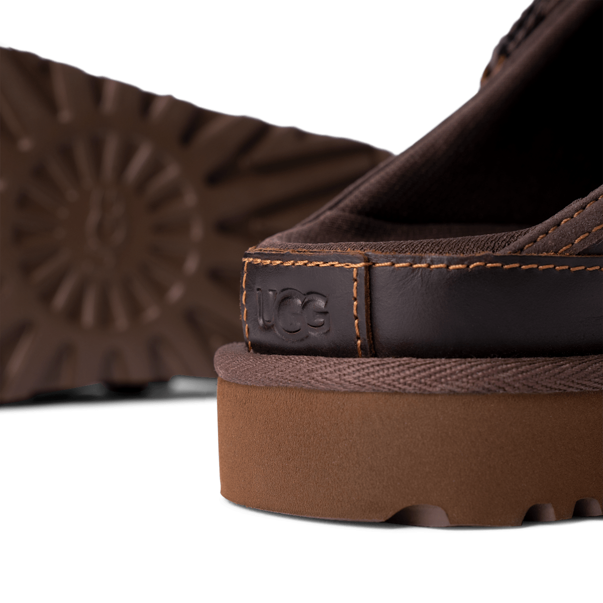 UGG® Goldencoast Leather Regenerate Clog Women Ironwood 1167536-IWD