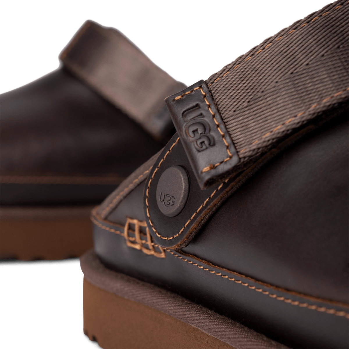 UGG® Goldencoast Leather Regenerate Clog Women Ironwood 1167536-IWD