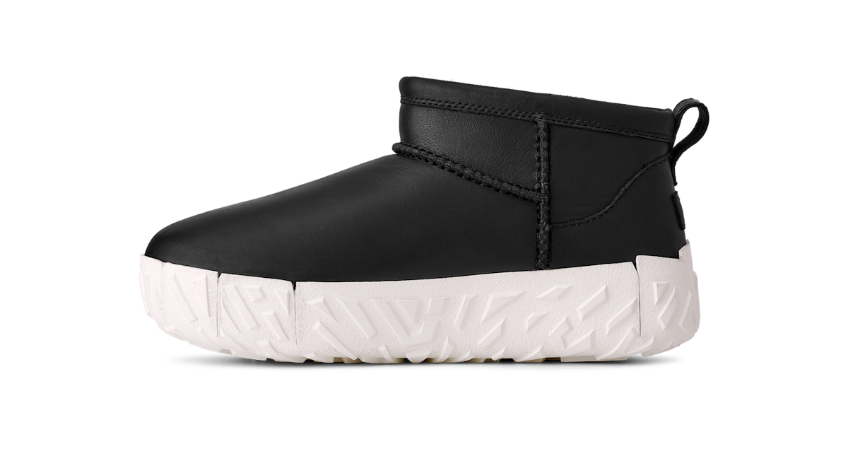 UGG® Classic Ultra Mini Wrap Tech Noir Boot Black/Jasmine 1171215-BKJ