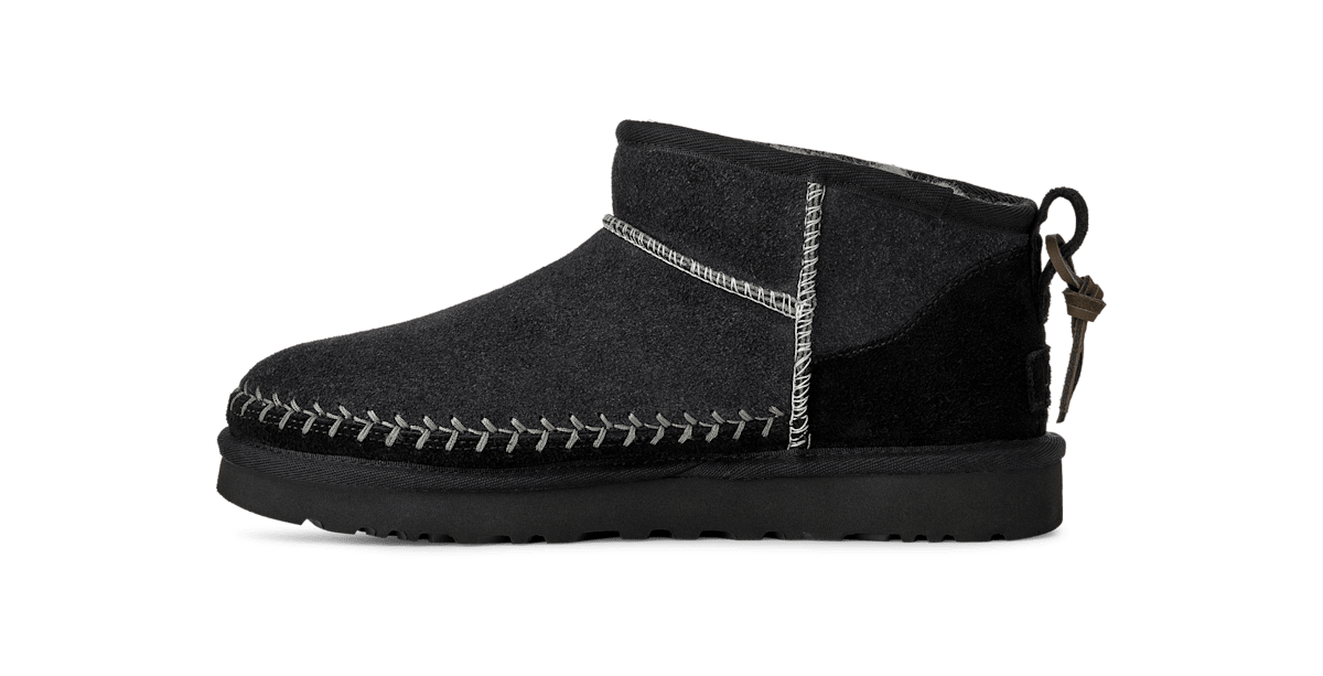 UGG® Classic Ultra Mini Biarritz Boot Black 1171538-BLK
