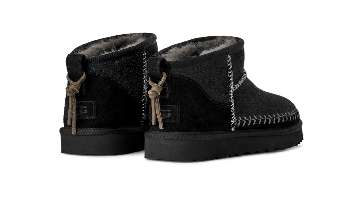 UGG® Classic Ultra Mini Biarritz Boot Black 1171538-BLK
