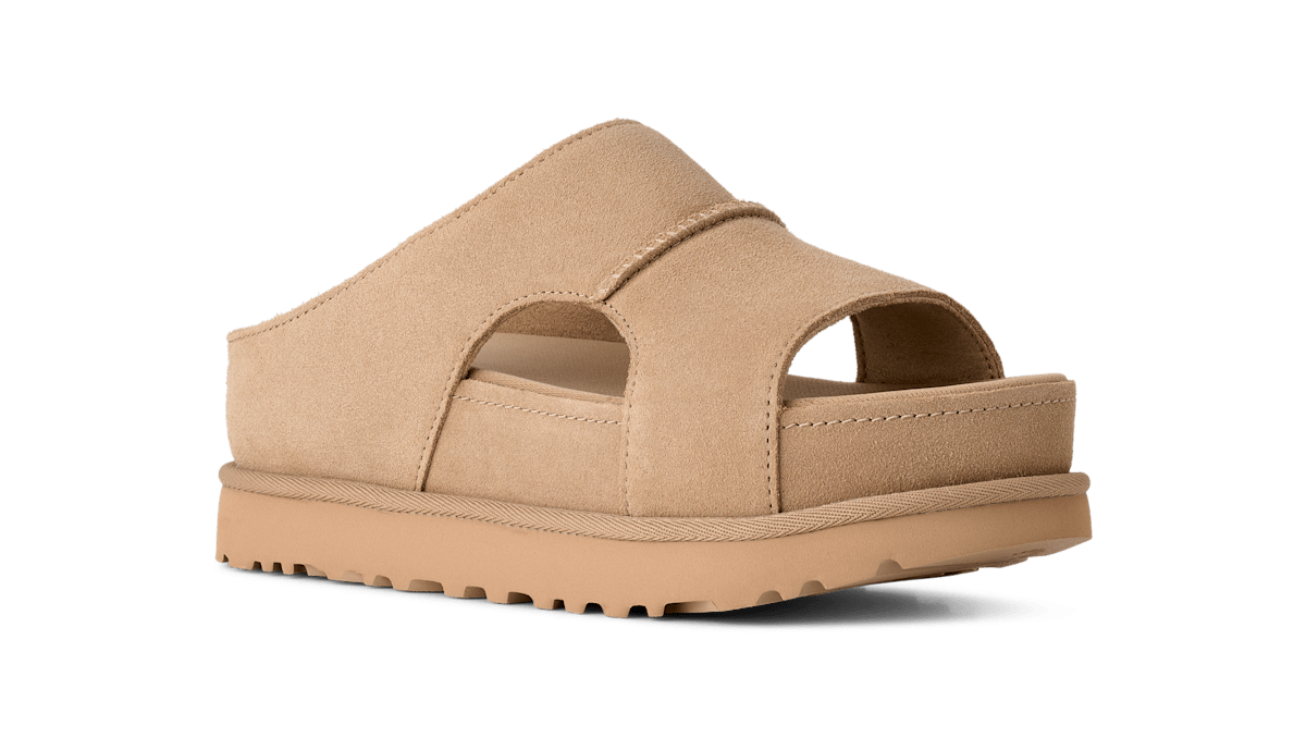 UGG® Goldenstar Hi Cutout Slide Sandal Tan 1175132-SAN