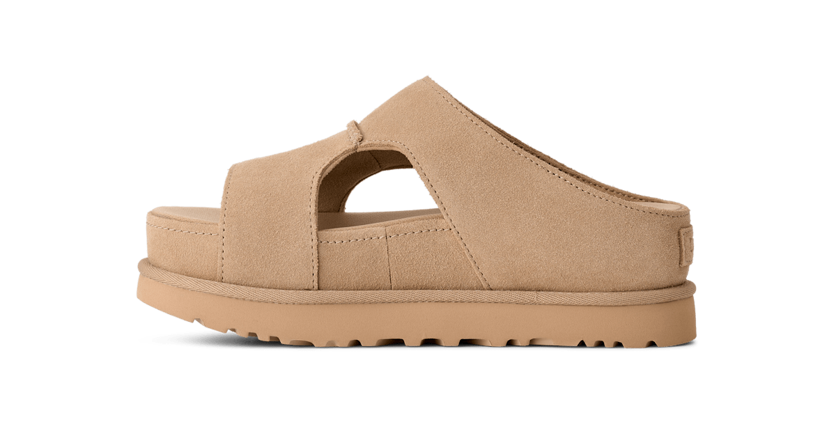 UGG® Goldenstar Hi Cutout Slide Sandal Tan 1175132-SAN