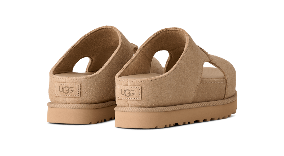 UGG® Goldenstar Hi Cutout Slide Sandal Tan 1175132-SAN