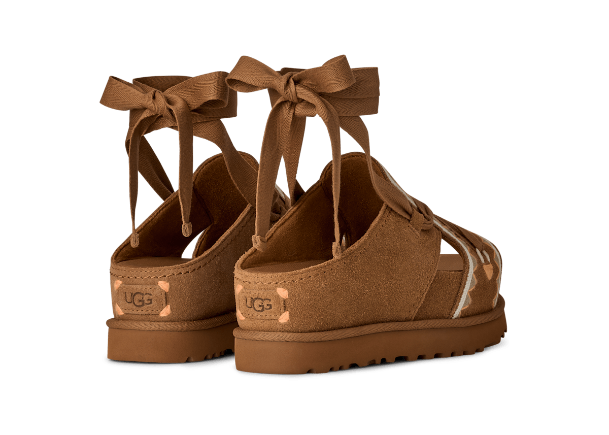 UGG® Goldenstar Hi Artistitch Sandal Brown 1175133-CHMU