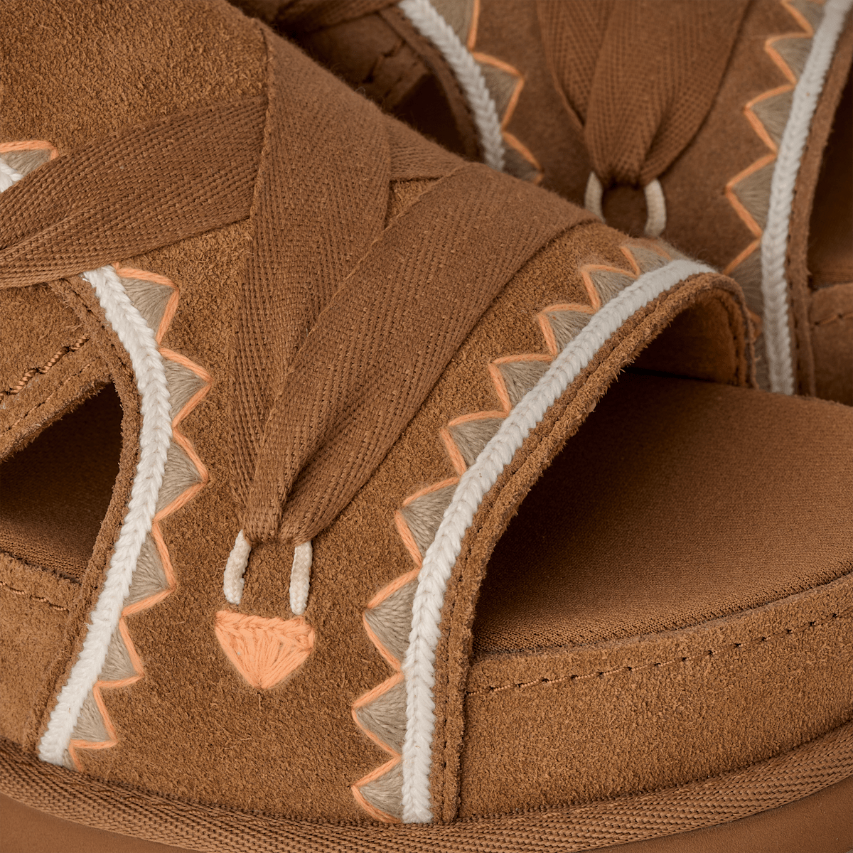 UGG® Goldenstar Hi Artistitch Sandal Brown 1175133-CHMU