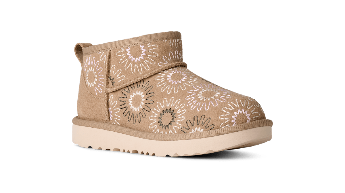 UGG® Classic Ultra Mini Sun Stitch Boot 'Mustard Seed' 1175211K-MDSD