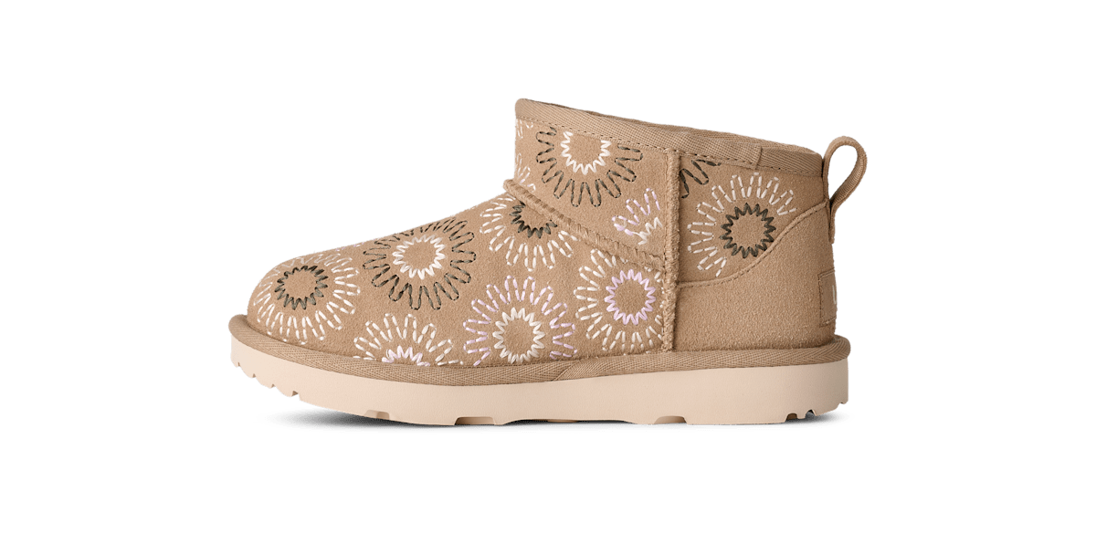 UGG® Classic Ultra Mini Sun Stitch Boot 'Mustard Seed' 1175211K-MDSD