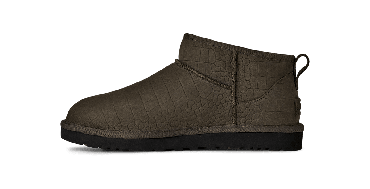 UGG® Classic Ultra Mini Embossed Boot Dense Smoke 1178661-DNSS