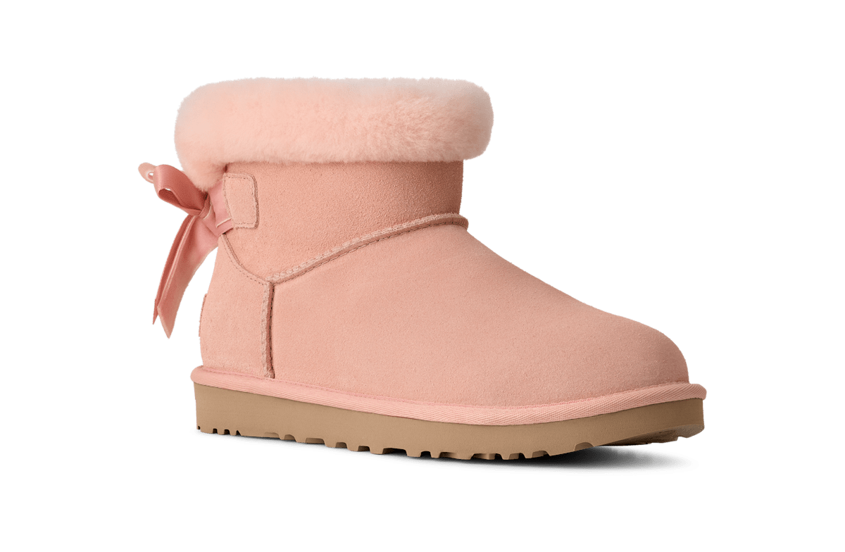 UGG® Classic Mini Bailey Mixed Bow Boot 'Beige Blush' 1178790-BGB