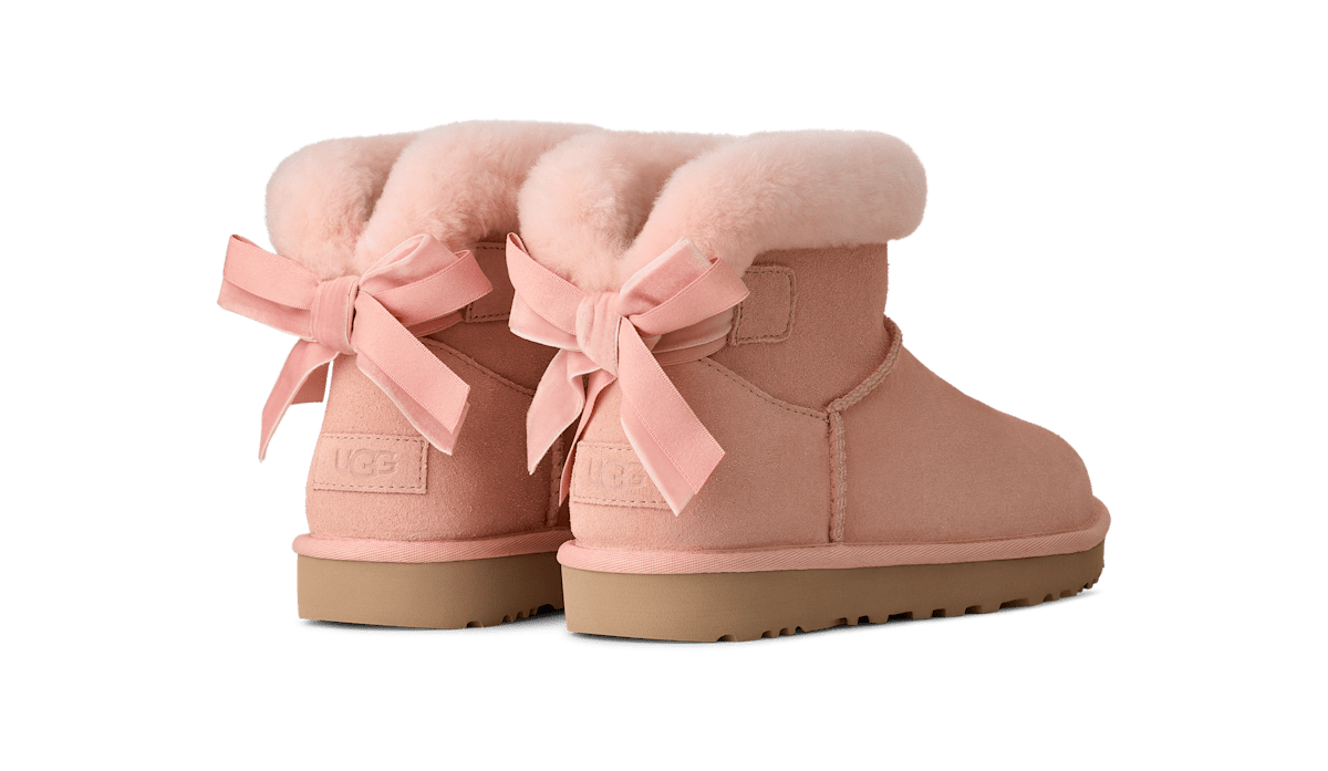 UGG® Classic Mini Bailey Mixed Bow Boot 'Beige Blush' 1178790-BGB