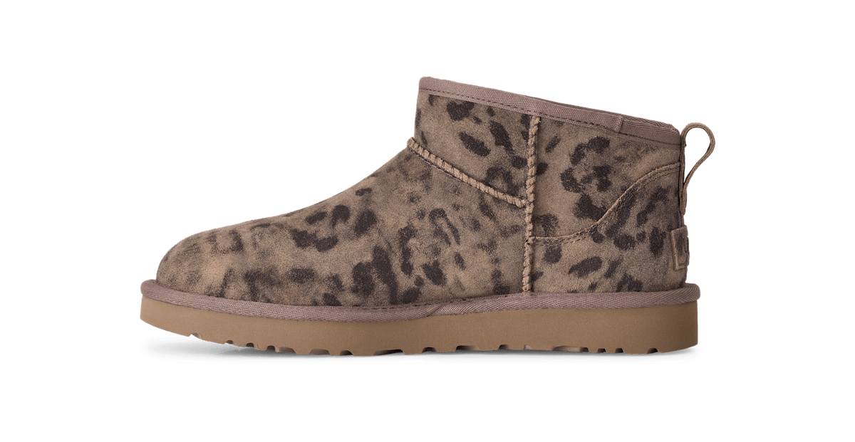 UGG® Classic Ultra Mini Spotted Boot Brown 1180623-CHE