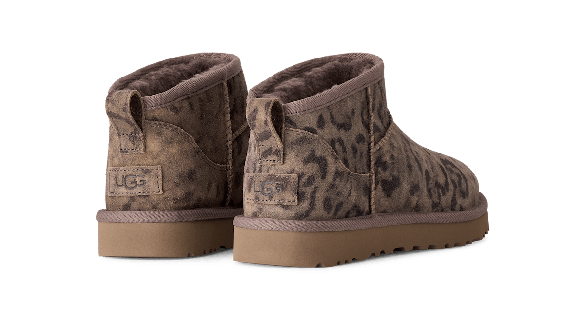 UGG® Classic Ultra Mini Spotted Boot Brown 1180623-CHE