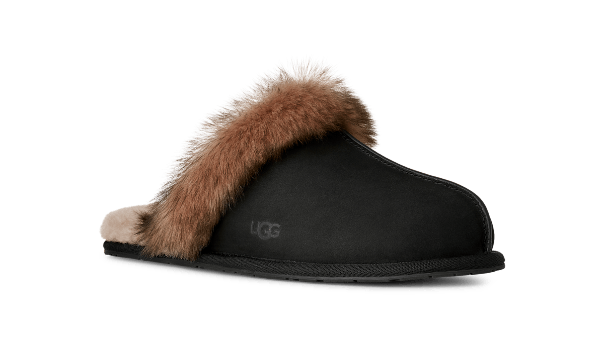 UGG® Scuffette Nubuck Slipper 'Black' 1183330-BLK