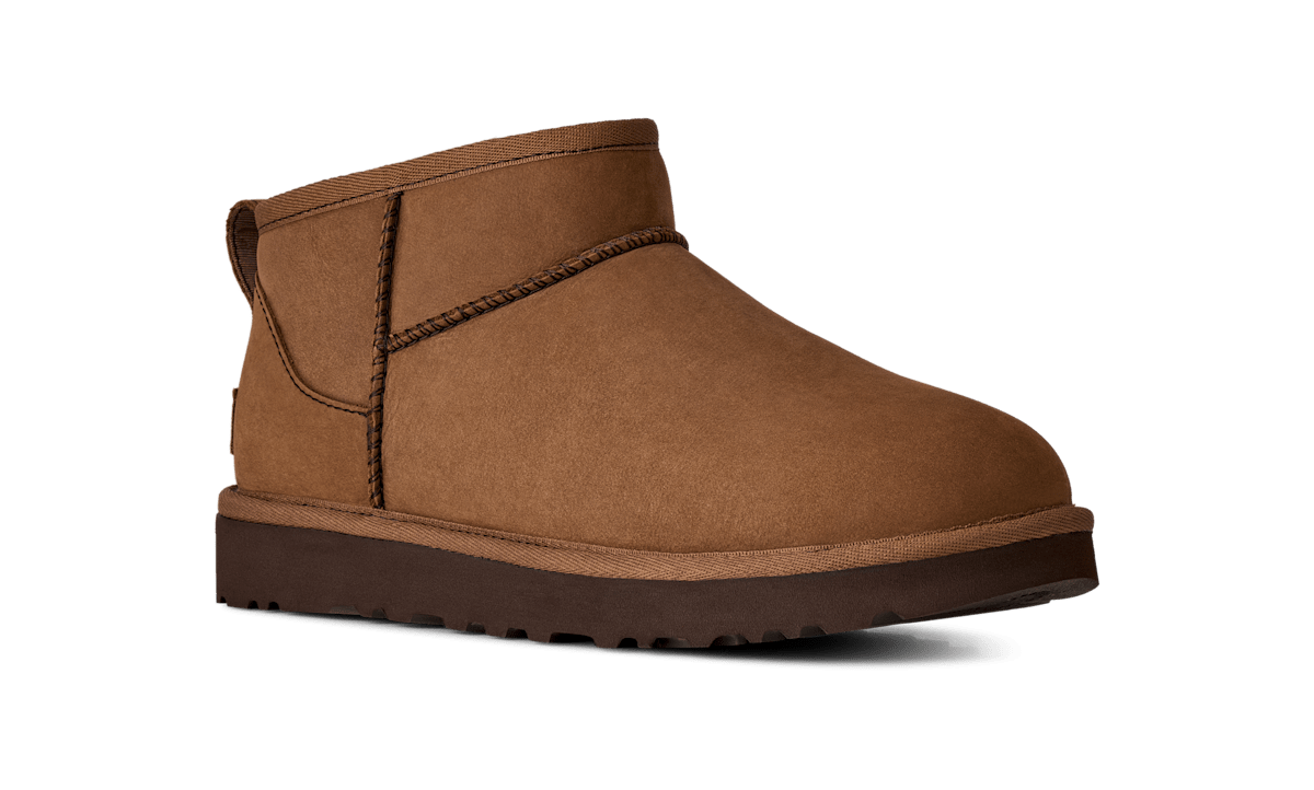 UGG® Classic Ultra Mini Nubuck Boot 'Dark Chestnut' 1184556-DKC