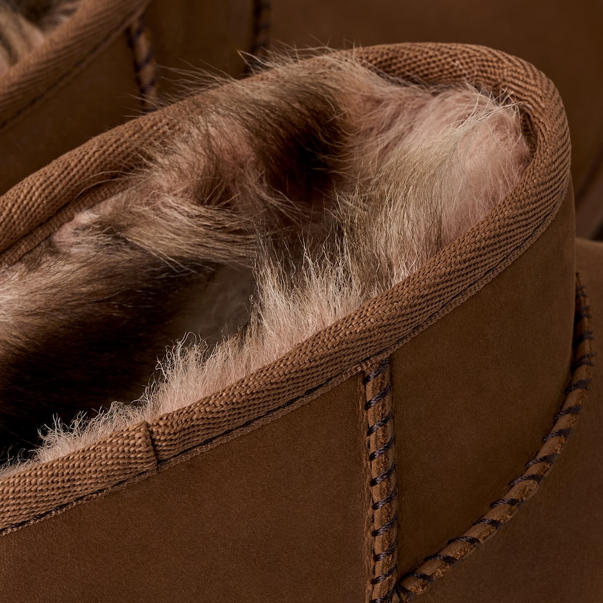 UGG® Classic Ultra Mini Nubuck Boot 'Dark Chestnut' 1184556-DKC