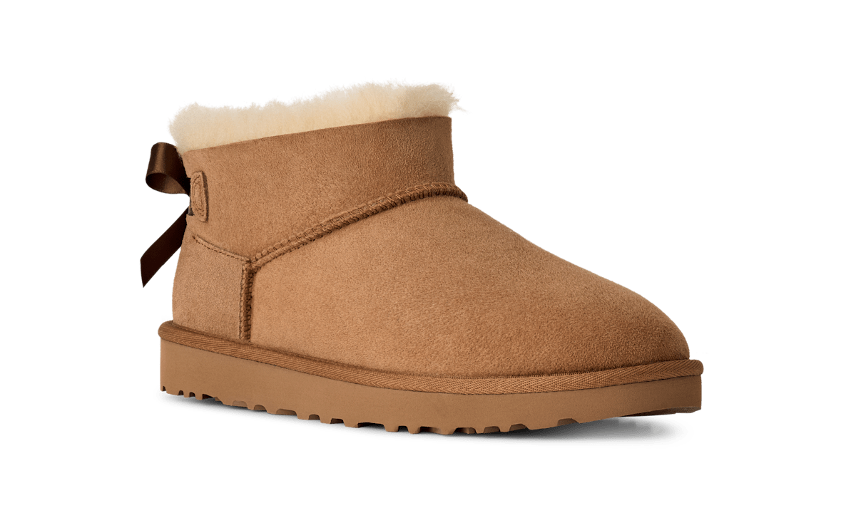 UGG® Ultra Mini Bailey Bow Boot Brown 1185491-CHE