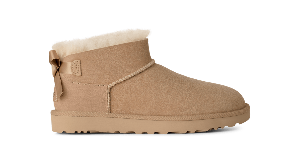 UGG® Ultra Mini Bailey Bow Boot 'Sand' 1185491-SAN