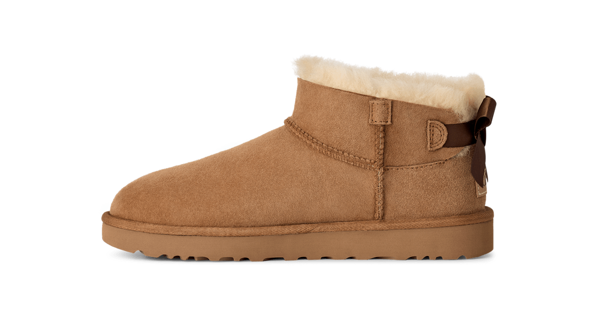 UGG® Ultra Mini Bailey Bow Boot Brown 1185491-CHE