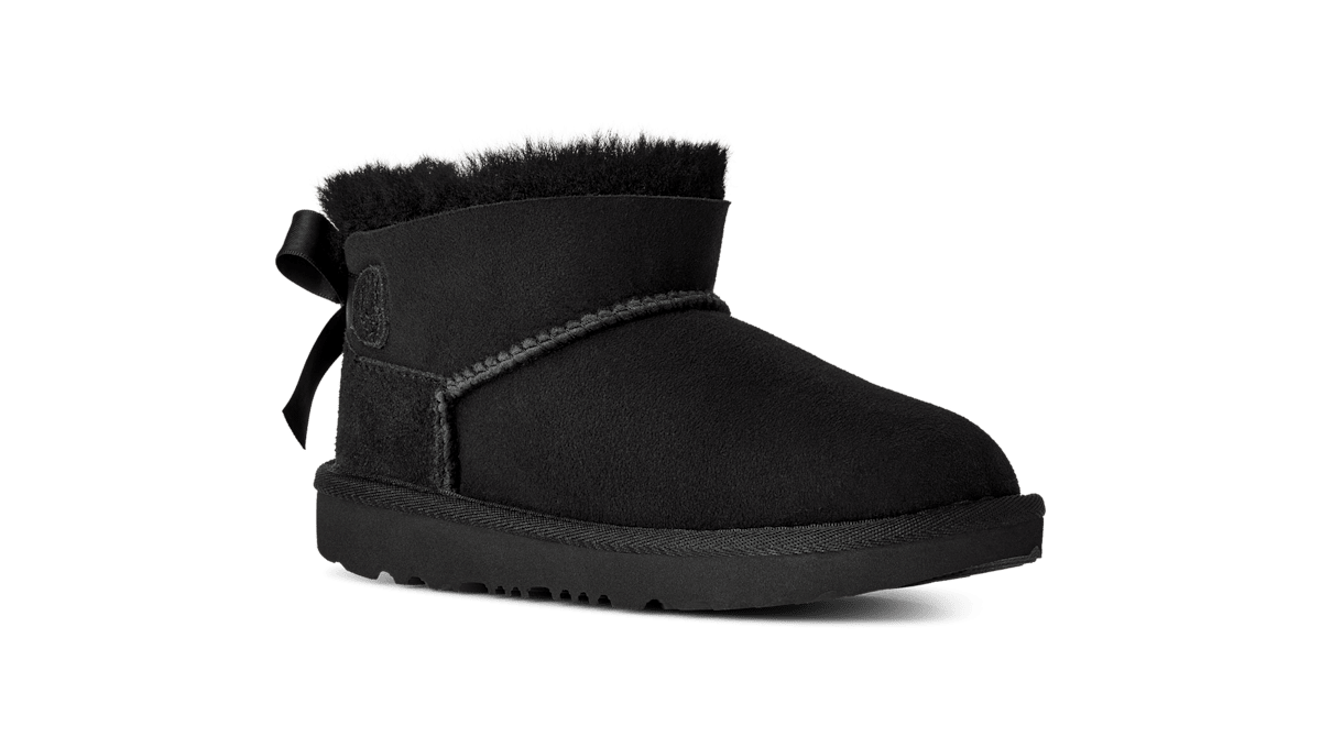 UGG® Ultra Mini Bailey Bow Boot 'Black' 1185920K-BLK