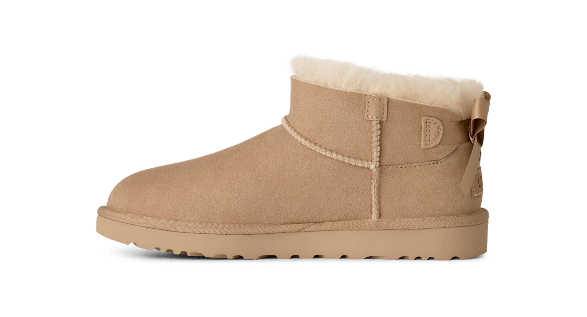 UGG® Ultra Mini Bailey Bow Boot 'Sand' 1185491-SAN