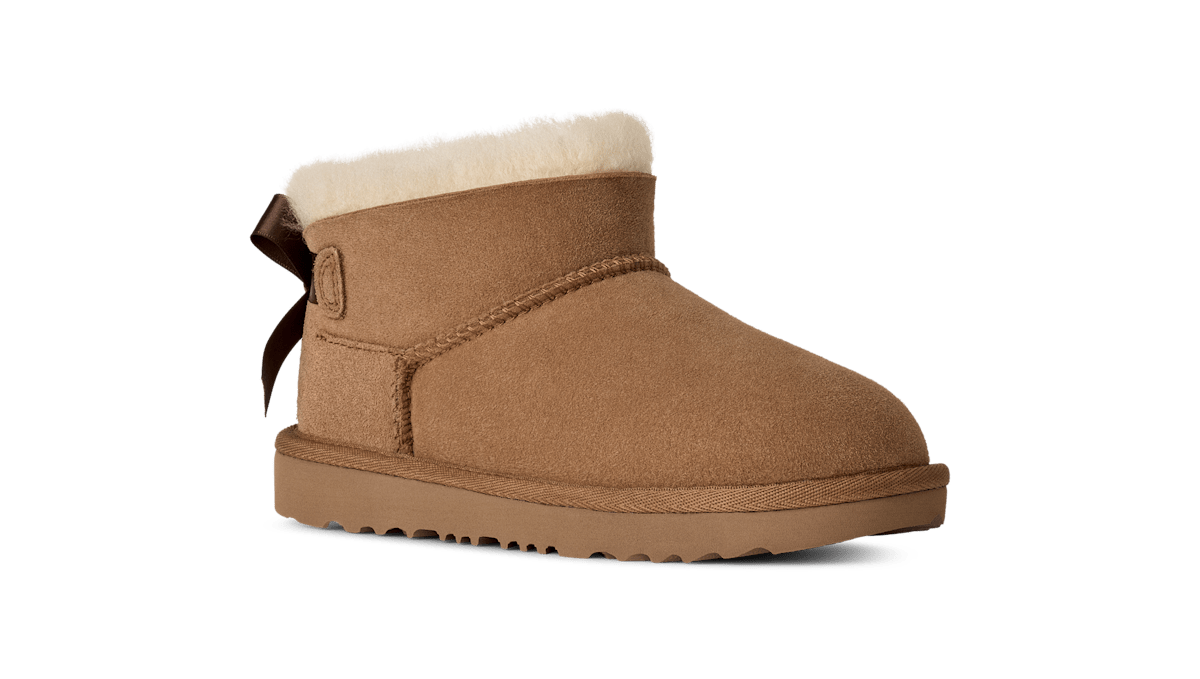 UGG® Ultra Mini Bailey Bow Boot 'Chestnut' 1185920K-CHE
