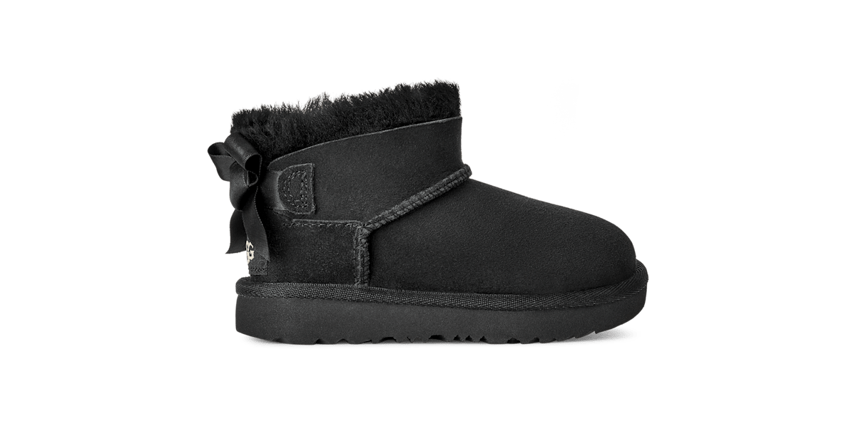 UGG® Ultra Mini Bailey Bow Boot 'Black' 1185920T-BLK