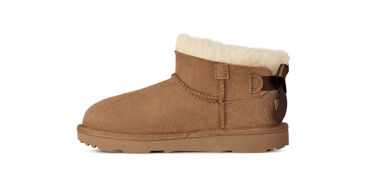 UGG® Ultra Mini Bailey Bow Boot 'Chestnut' 1185920K-CHE