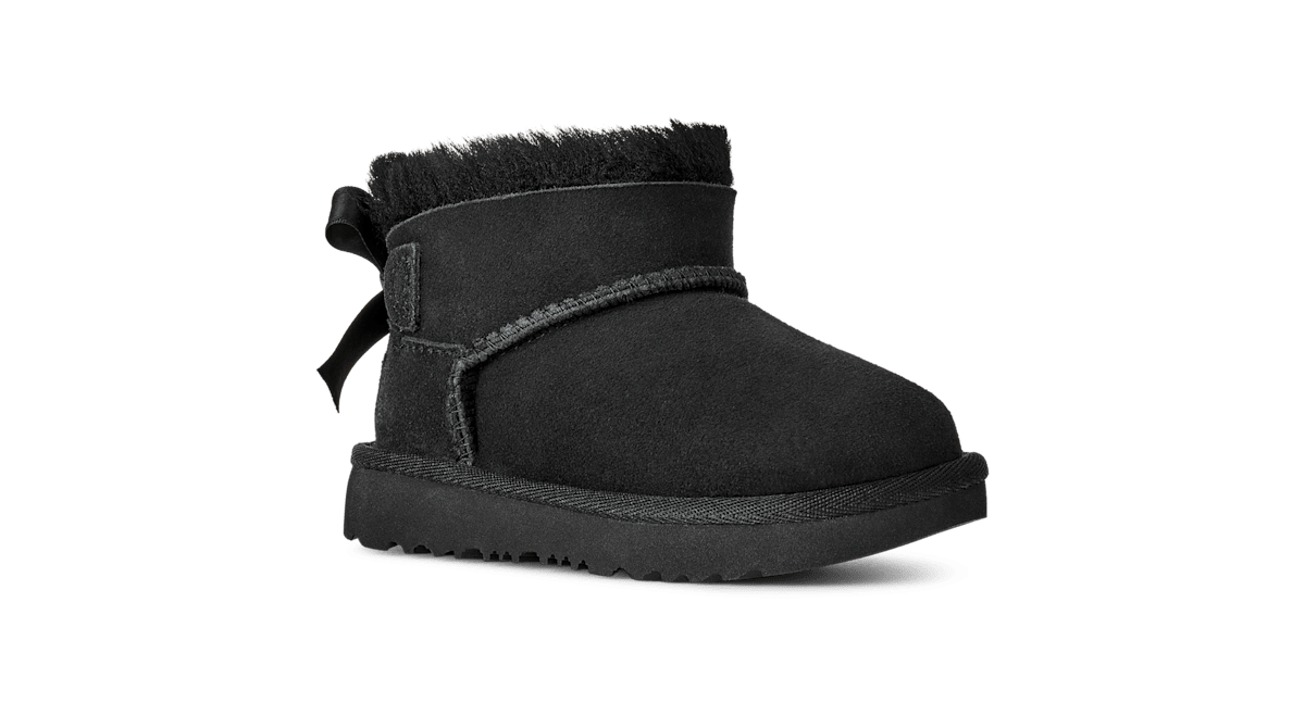 UGG® Ultra Mini Bailey Bow Boot 'Black' 1185920T-BLK