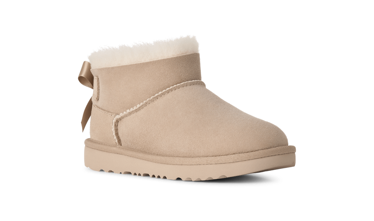 UGG® Ultra Mini Bailey Bow Boot 'Sand' 1185920K-SAN