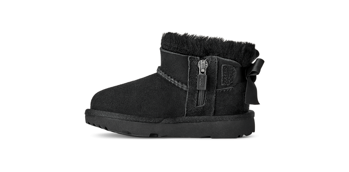 UGG® Ultra Mini Bailey Bow Boot 'Black' 1185920T-BLK