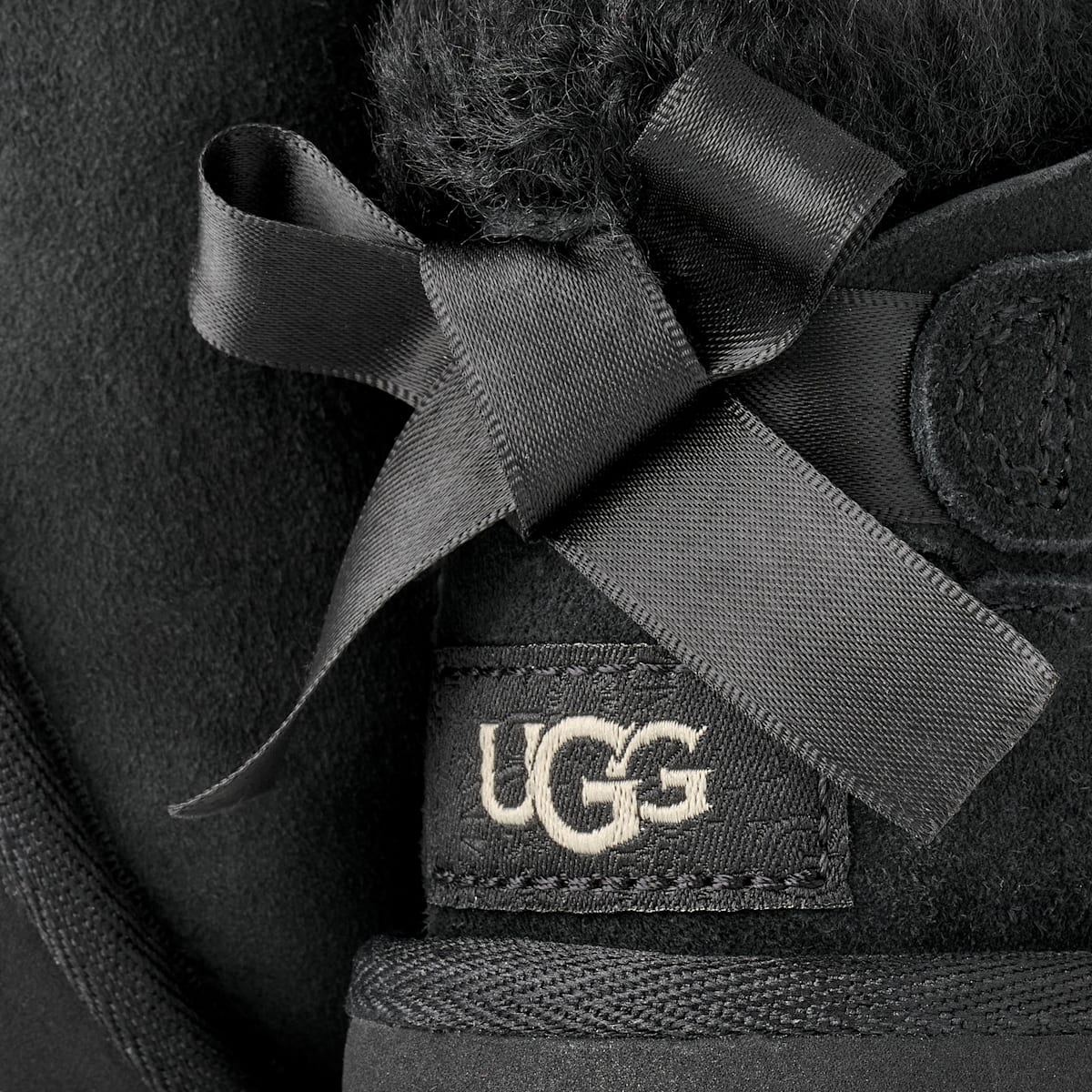 UGG® Ultra Mini Bailey Bow Boot 'Black' 1185920T-BLK