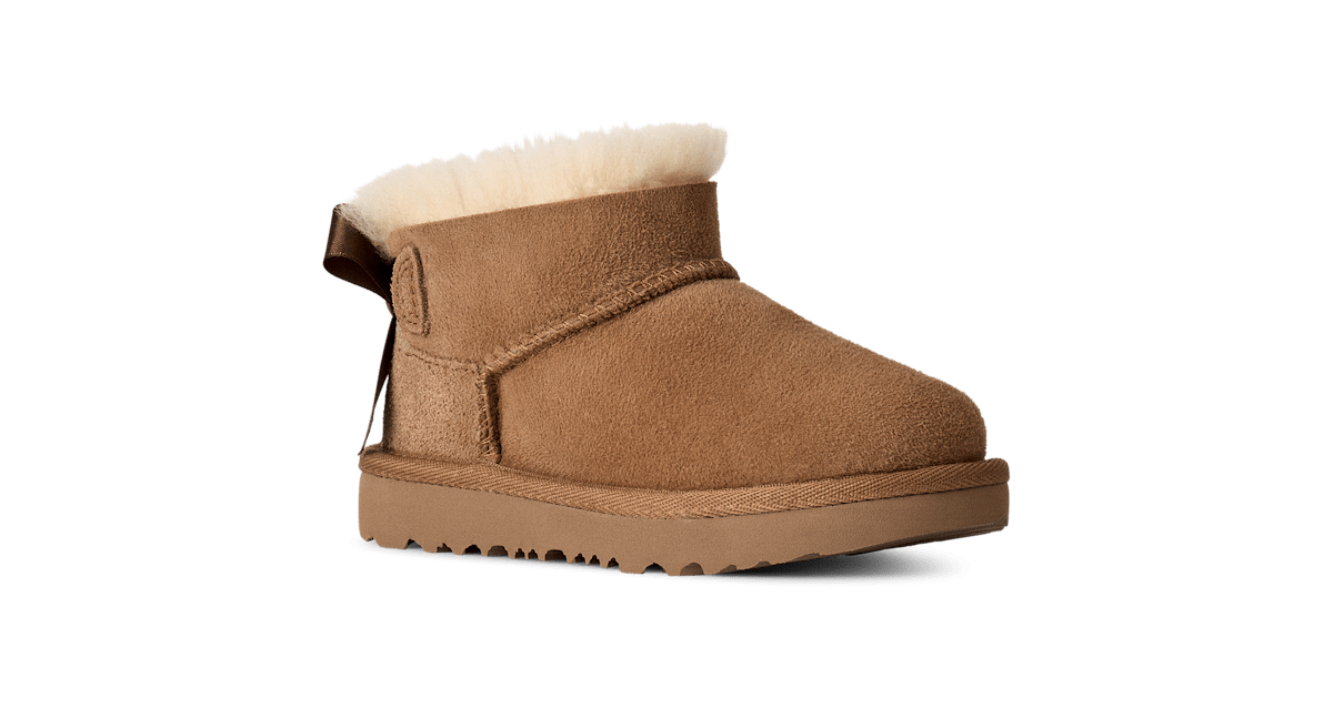 UGG® Ultra Mini Bailey Bow Boot 'Chestnut' 1185920T-CHE