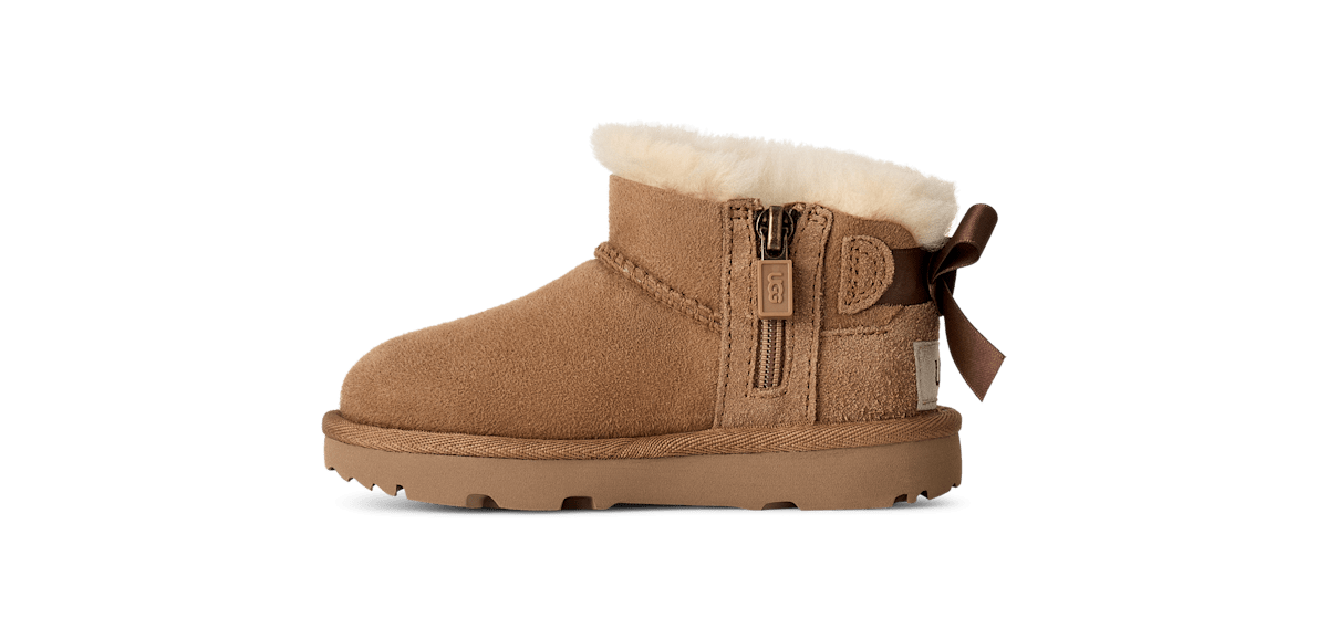 UGG® Ultra Mini Bailey Bow Boot 'Chestnut' 1185920T-CHE