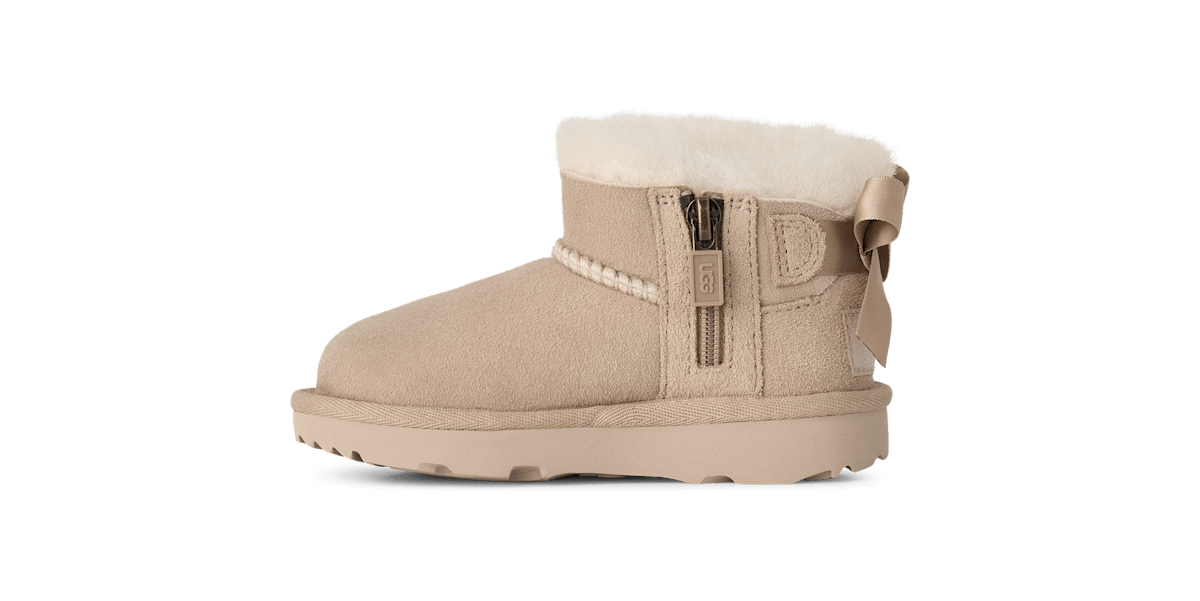 UGG® Ultra Mini Bailey Bow Boot 'Sand' 1185920T-SAN