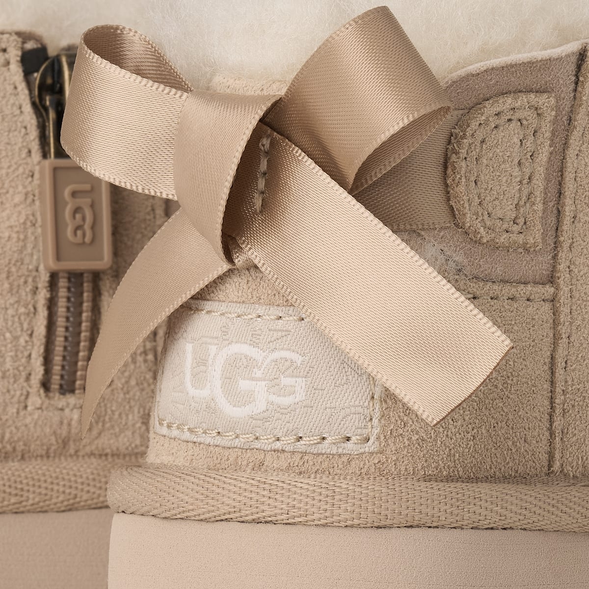 UGG® Ultra Mini Bailey Bow Boot 'Sand' 1185920T-SAN