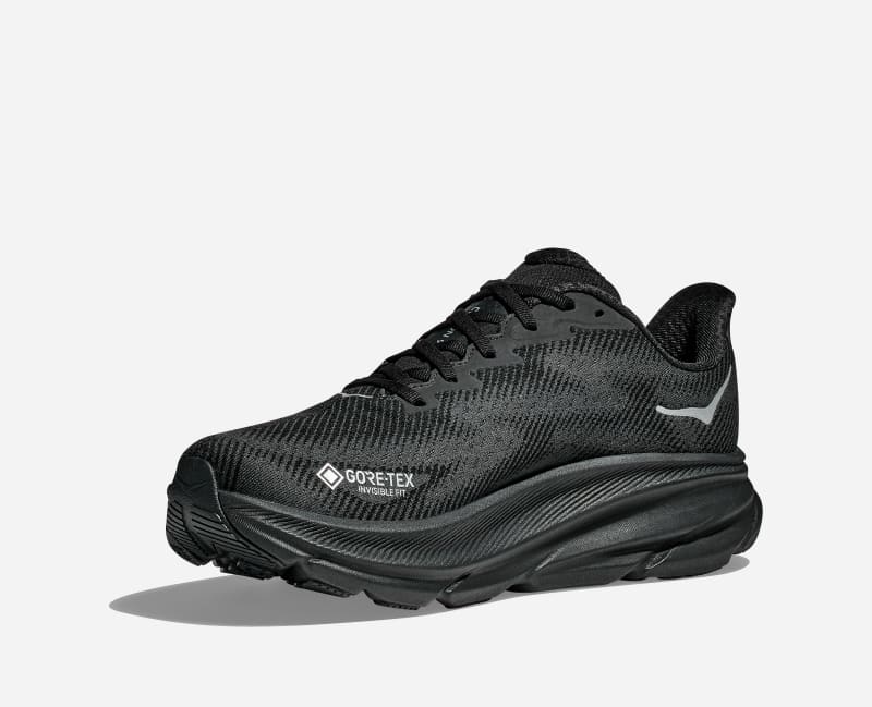 HOKA ONE ONE Women's W Clifton 9 GTX in Black 1141490F-BBLC