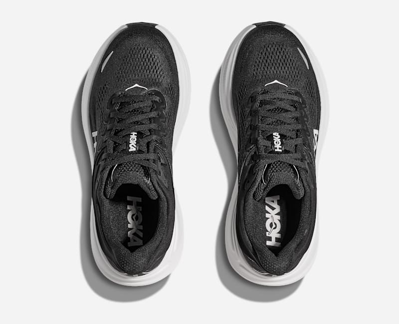 HOKA Bondi 9 Road Running Black 1162013-BWHT