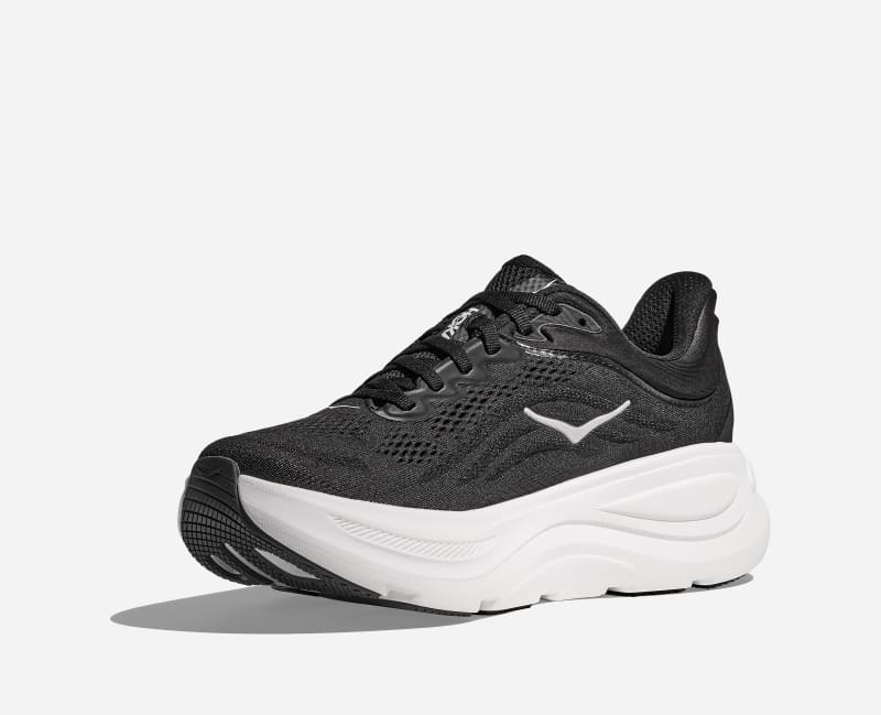HOKA Bondi 9 Road Running Black 1162014-BWHT
