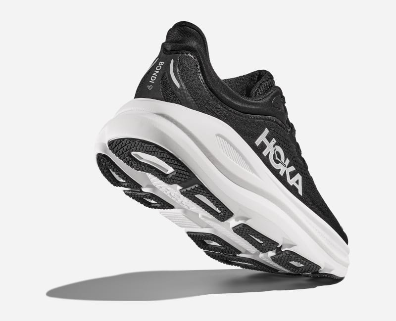 HOKA Bondi 9 Road Running Black 1162014-BWHT
