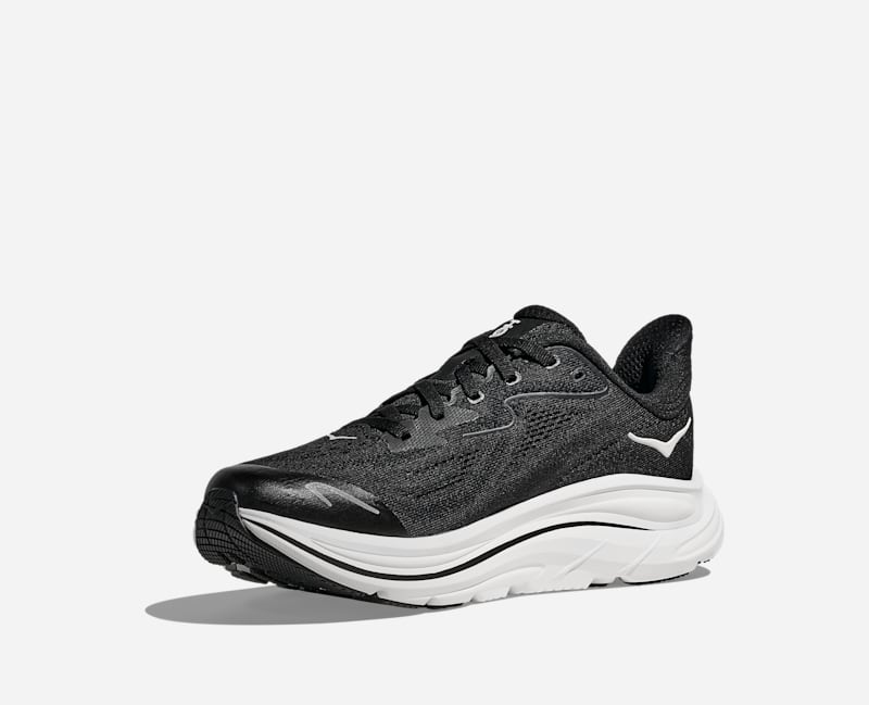 HOKA Kid's Clifton 10 Road Running Black 1168860-BWHT
