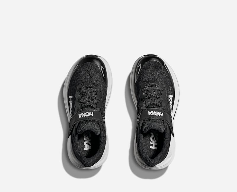 HOKA Kid's Clifton 10 Road Running Black 1168873-BWHT
