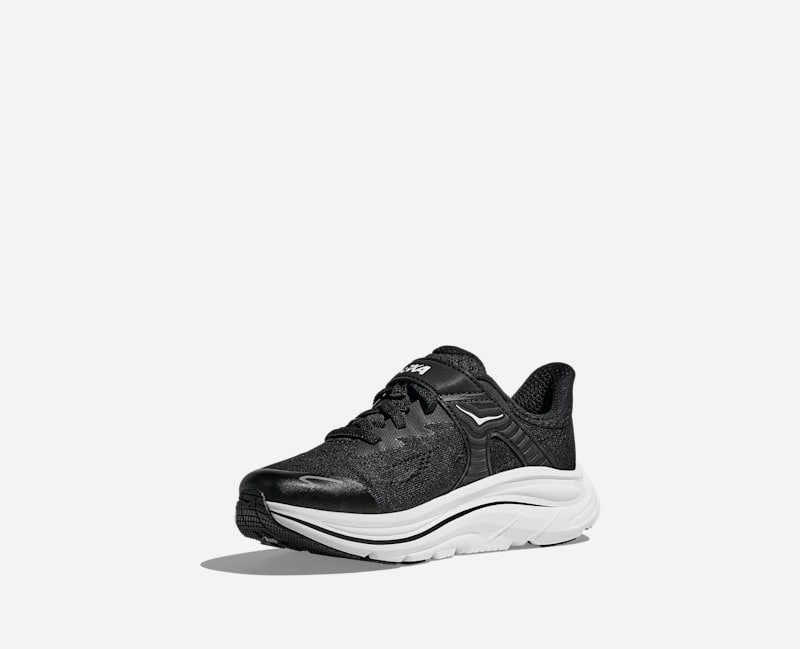 HOKA Kid's Clifton 10 Road Running Black 1168873-BWHT