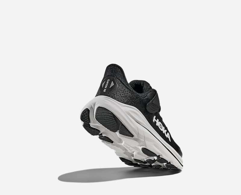 HOKA Kid's Clifton 10 Road Running Black 1168873-BWHT