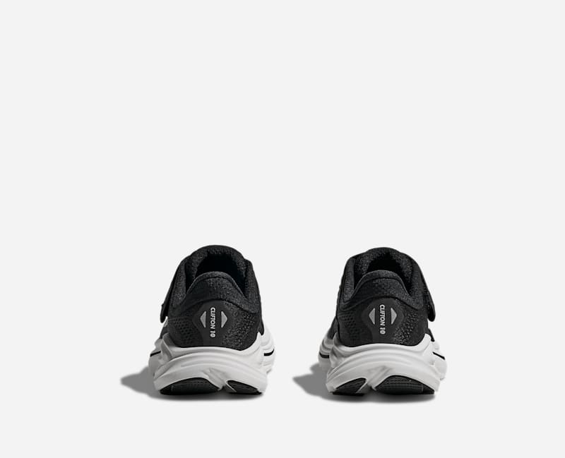 HOKA Kid's Clifton 10 Road Running Black 1168873-BWHT