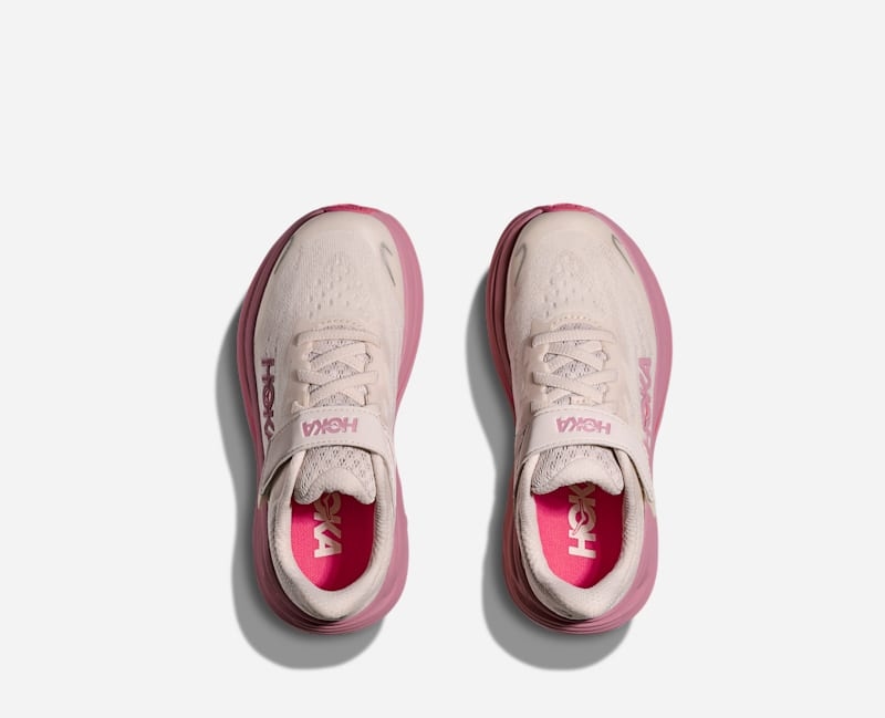 HOKA Kid's Clifton 10 Road Running Rose Cream 1168873-RMD