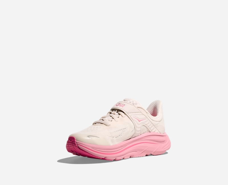 HOKA Kid's Clifton 10 Road Running Rose Cream 1168873-RMD