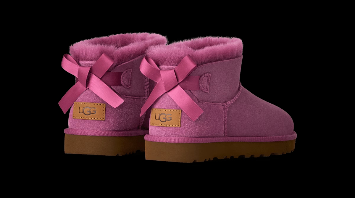 UGG® Ultra Mini Bailey Bow Boot 'Dark Winterberry' 1185491-DKWN
