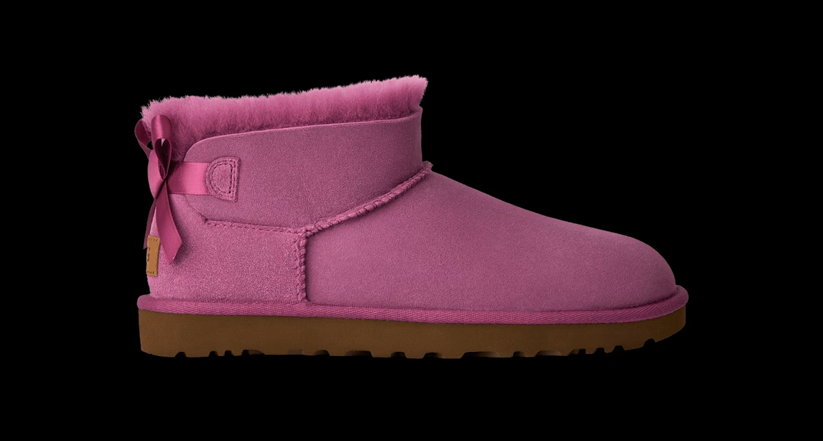 UGG® Ultra Mini Bailey Bow Boot 'Dark Winterberry' 1185491-DKWN